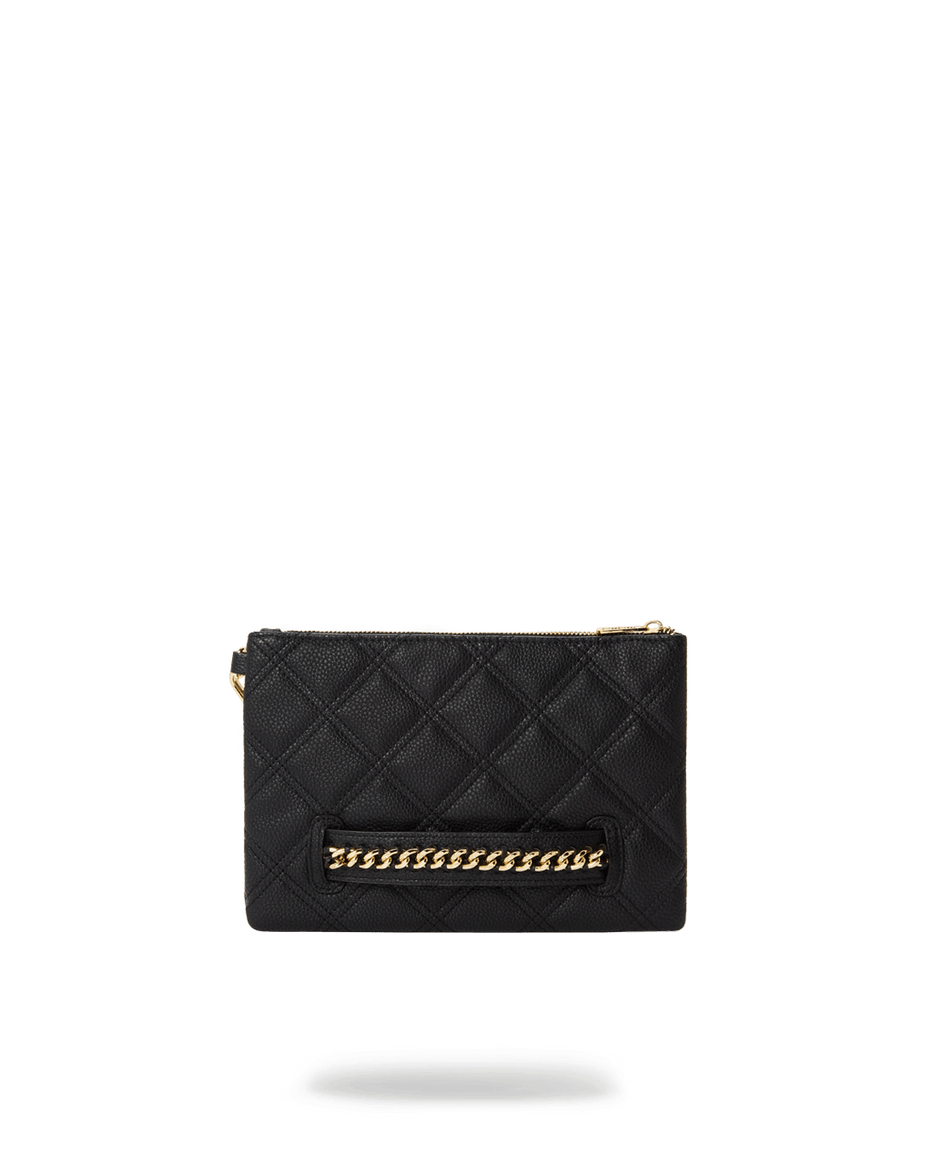 Limited Edition NOIR QUILT GOLD CHAIN SHARK CROSSOVER CLUTCH