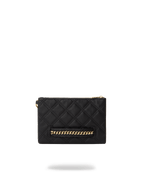 Limited Edition NOIR QUILT GOLD CHAIN SHARK CROSSOVER CLUTCH