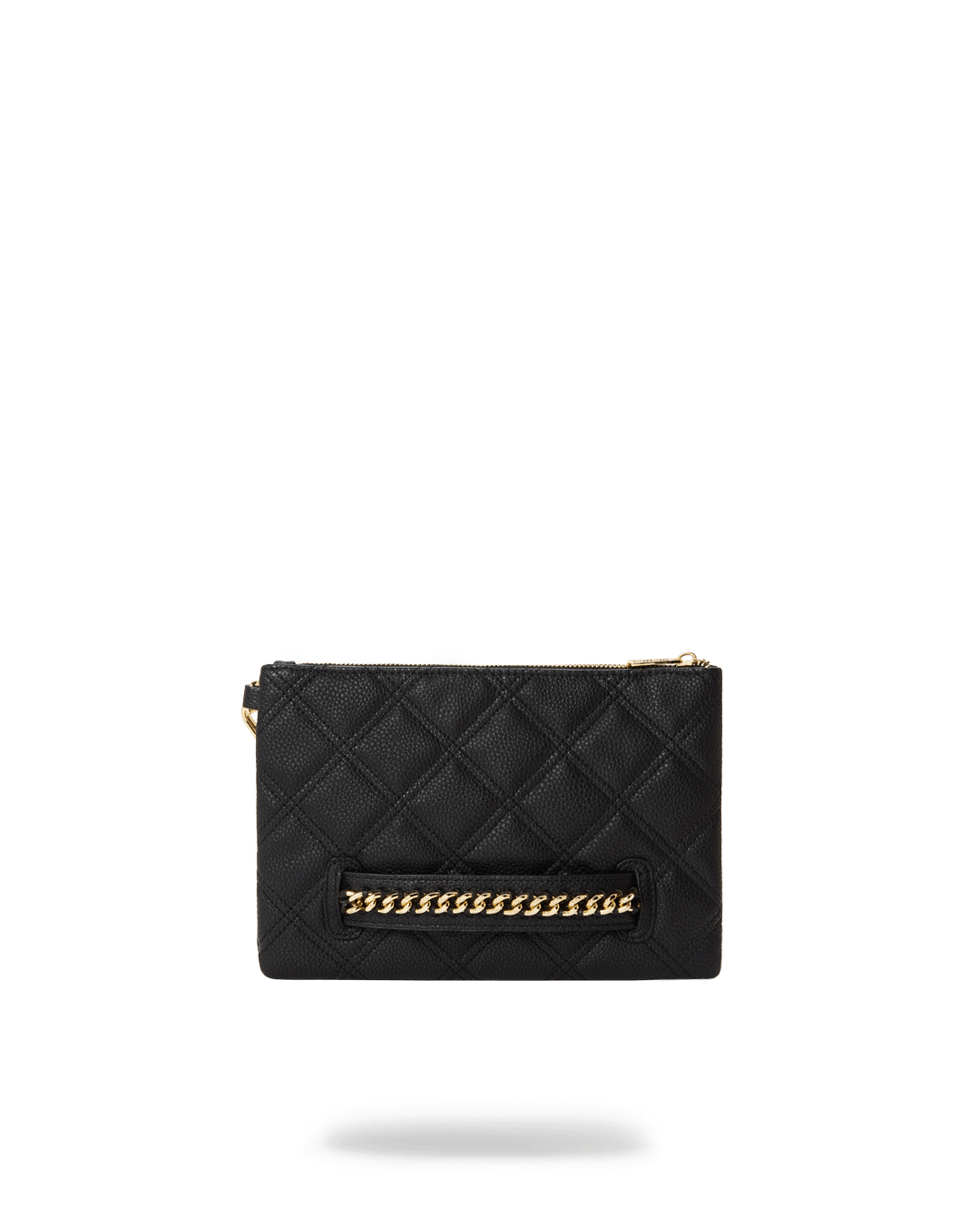 Limited Edition NOIR QUILT GOLD CHAIN SHARK CROSSOVER CLUTCH