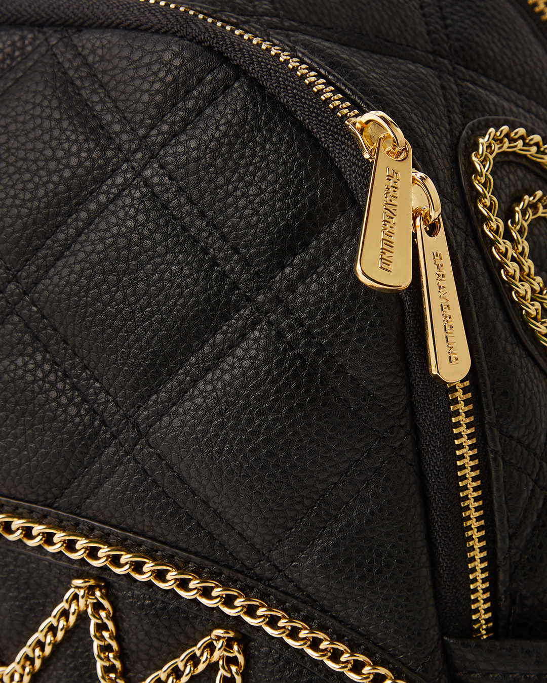 Limited Edition NOIR QUILT GOLD CHAIN SHARK SAVAGE BACKPACK