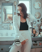 Limited Edition SPLIT THE CHECK PEARL TOILETRY BAG