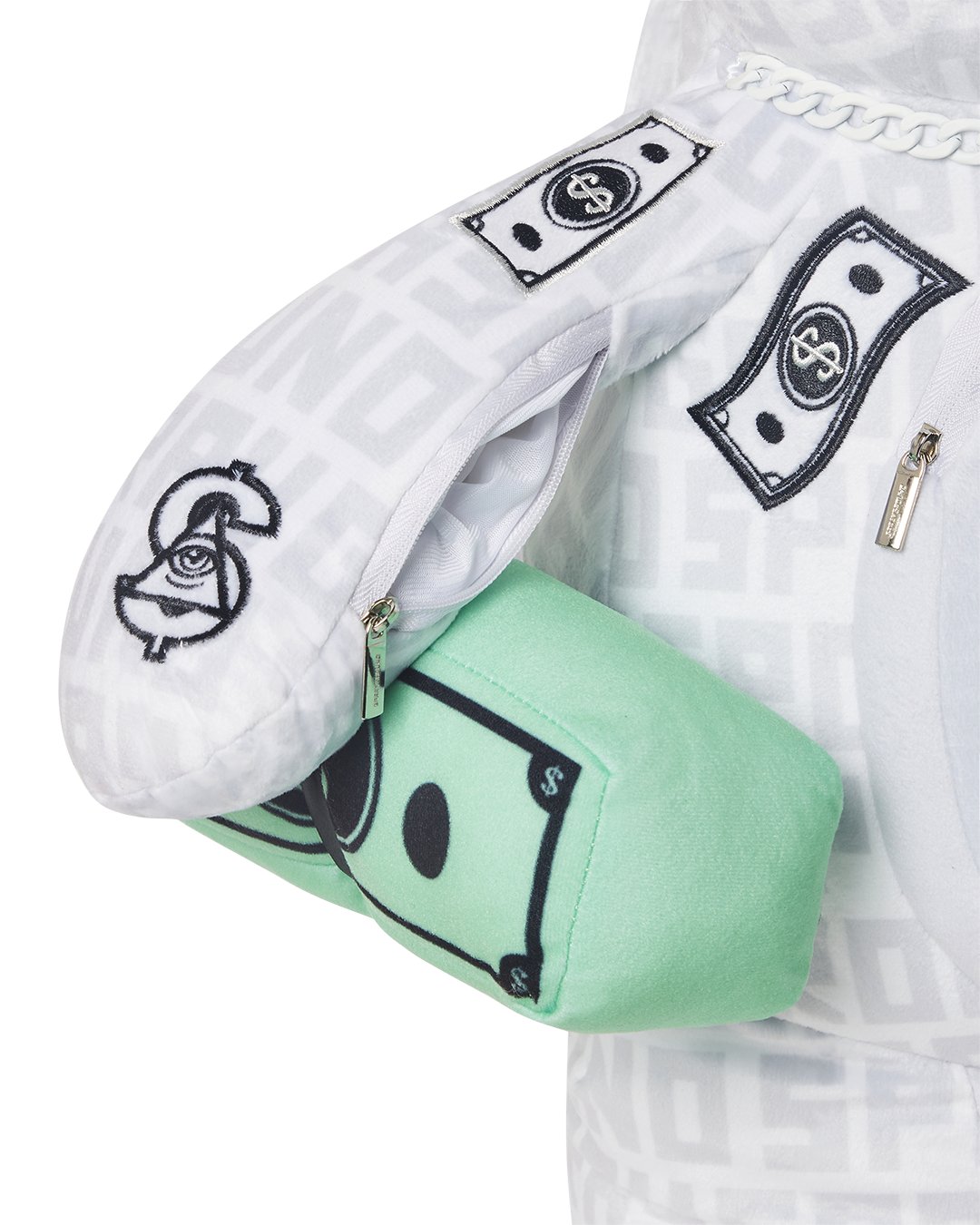 Limited Edition SPLIT THE CHECK PEARL MONEYBEAR TEDDYBEAR BACKPACK