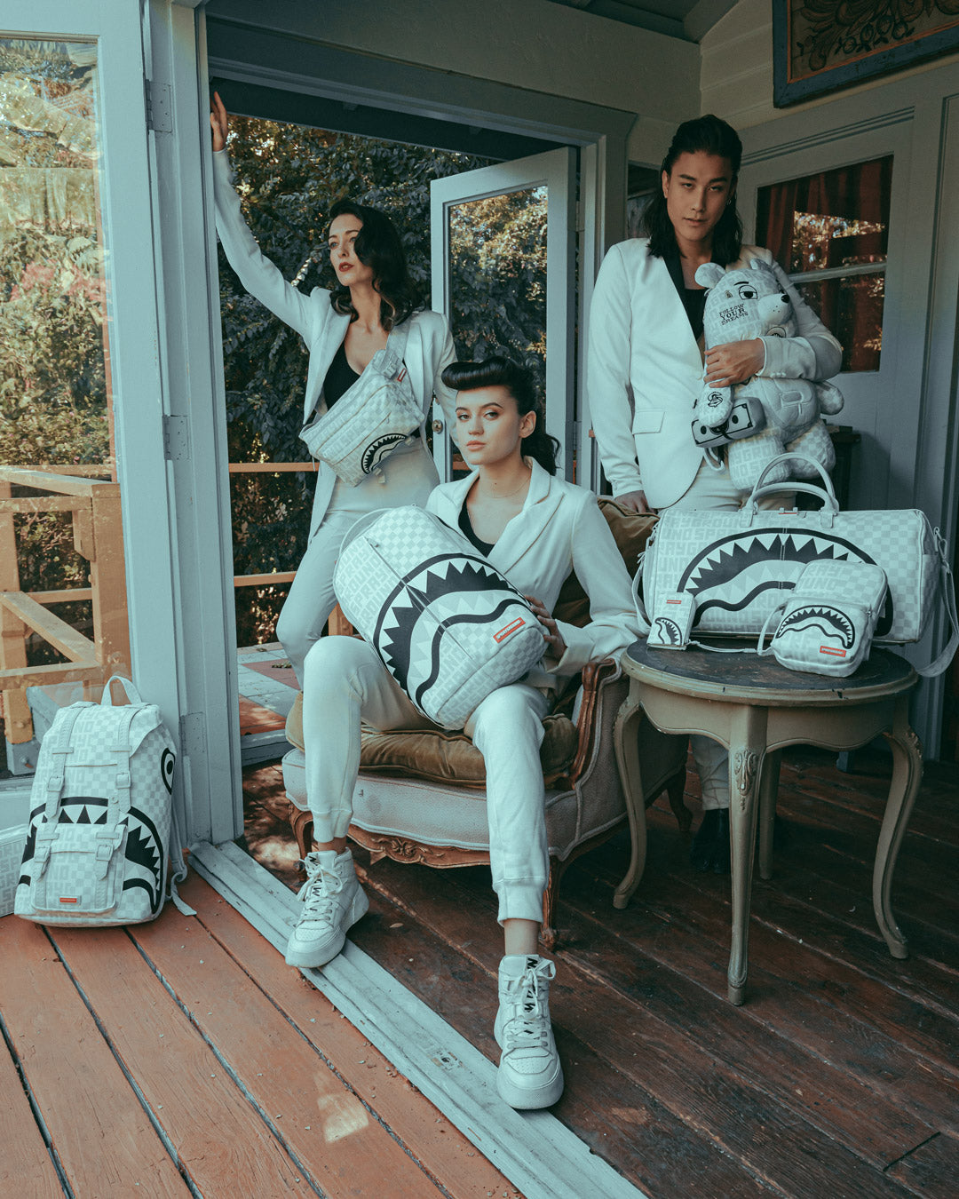 Limited Edition SPLIT THE CHECK PEARL MONEYBEAR TEDDYBEAR BACKPACK