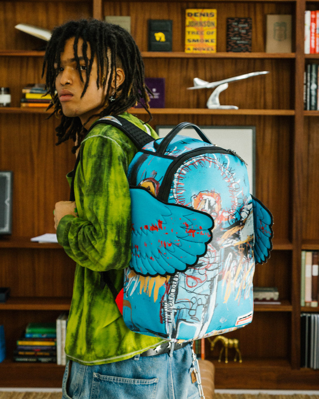 Limited Edition OFFICIAL BASQUIAT UNTITLED FALLEN ANGEL 1981 WING BACKPACK DLXV