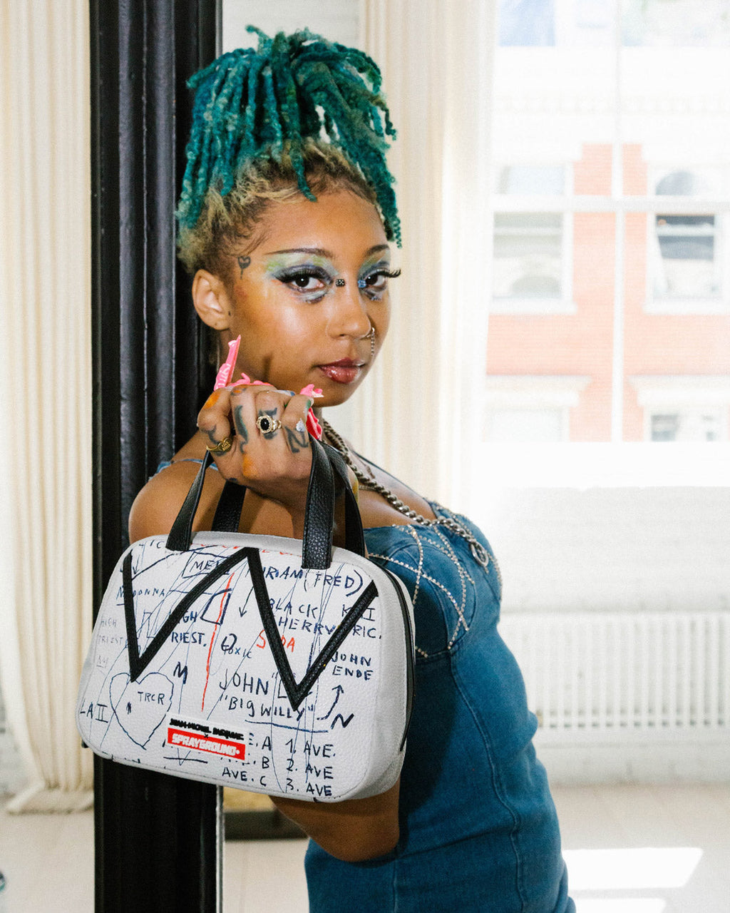 Limited Edition OFFICIAL BASQUIAT UNTITLED CHEESE POPCORN 1983 HANDBAG