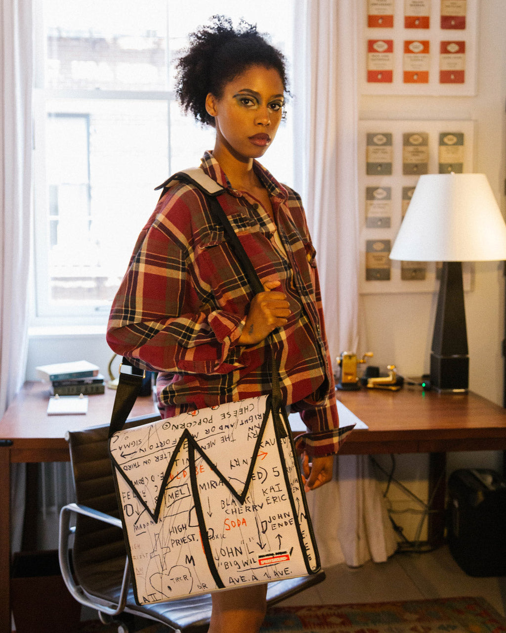 Limited Edition OFFICIAL BASQUIAT UNTITLED CHEESE POPCORN 1983 SLING MESSENGER