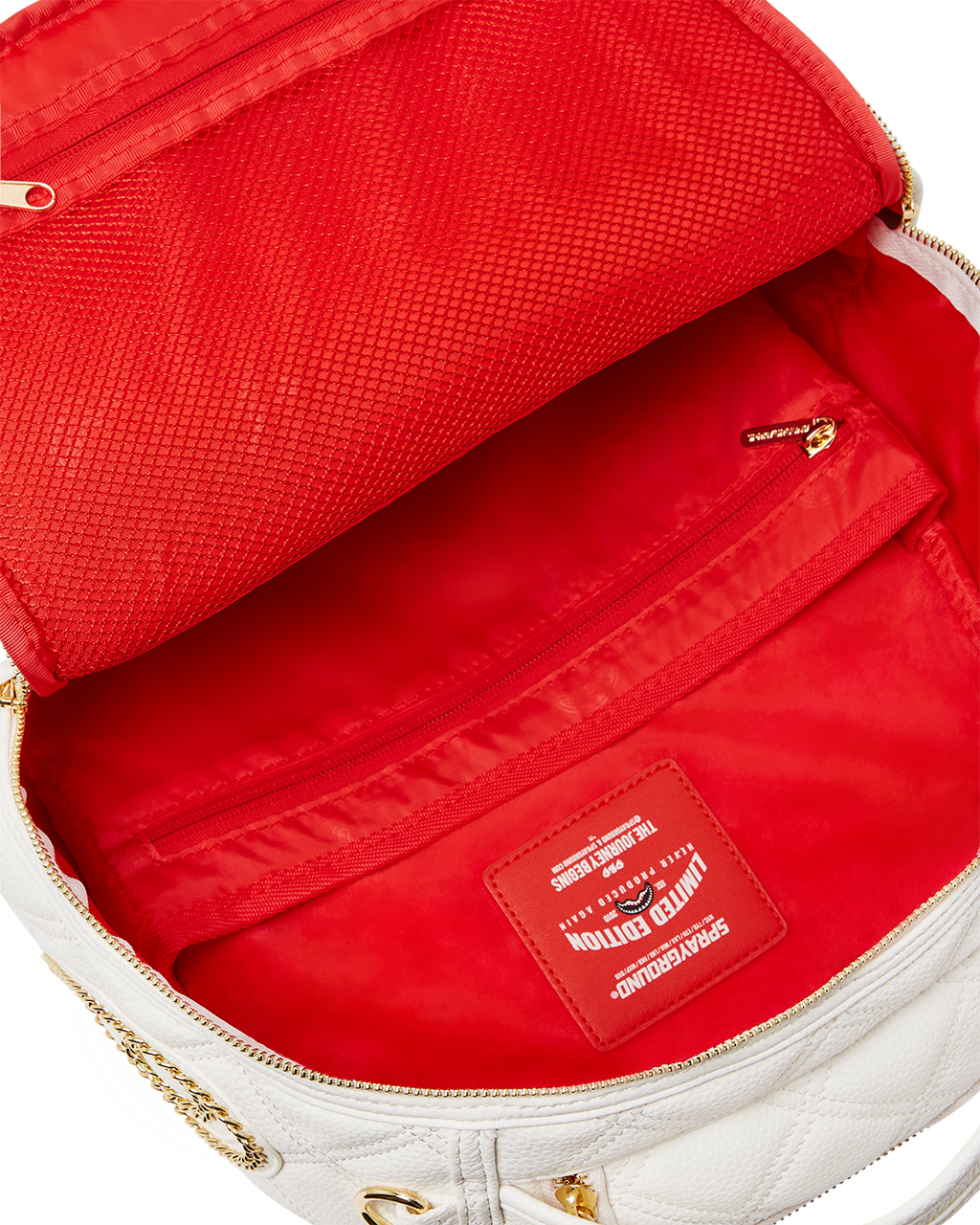 Limited Edition RIVIERA LE BLANC GOLD CHAIN SHARK BACKPACK DLXV