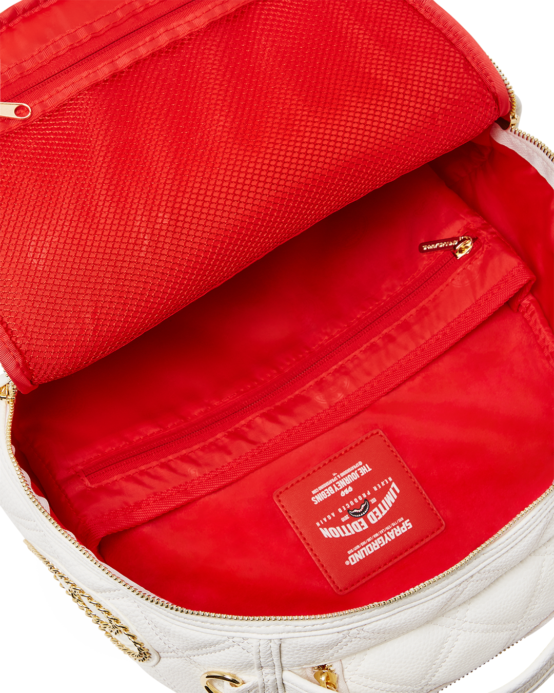 Limited Edition RIVIERA LE BLANC GOLD CHAIN SHARK BACKPACK DLXV