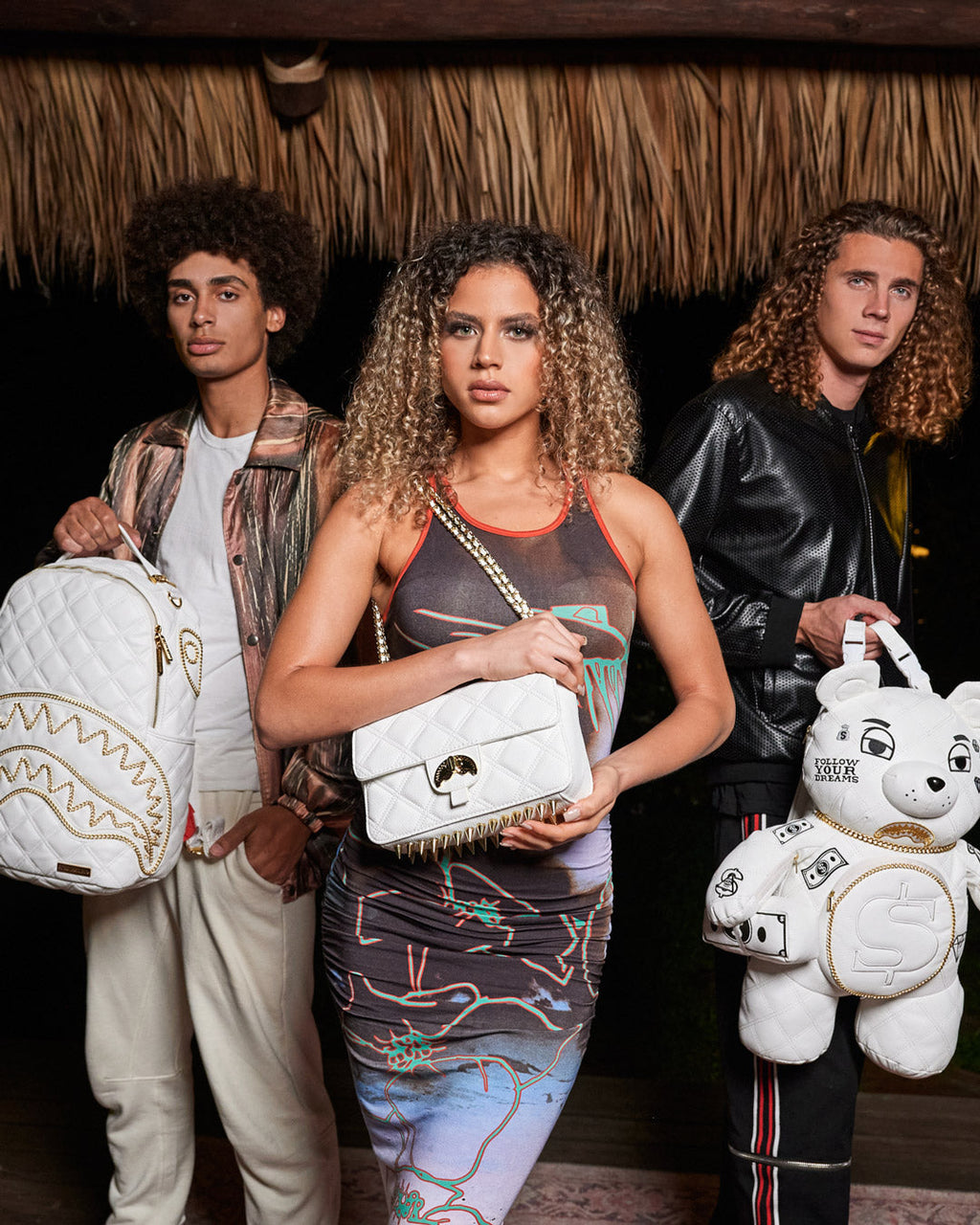 Limited Edition RIVIERA LE BLANC GOLD CHAIN SHARK HANDBAG