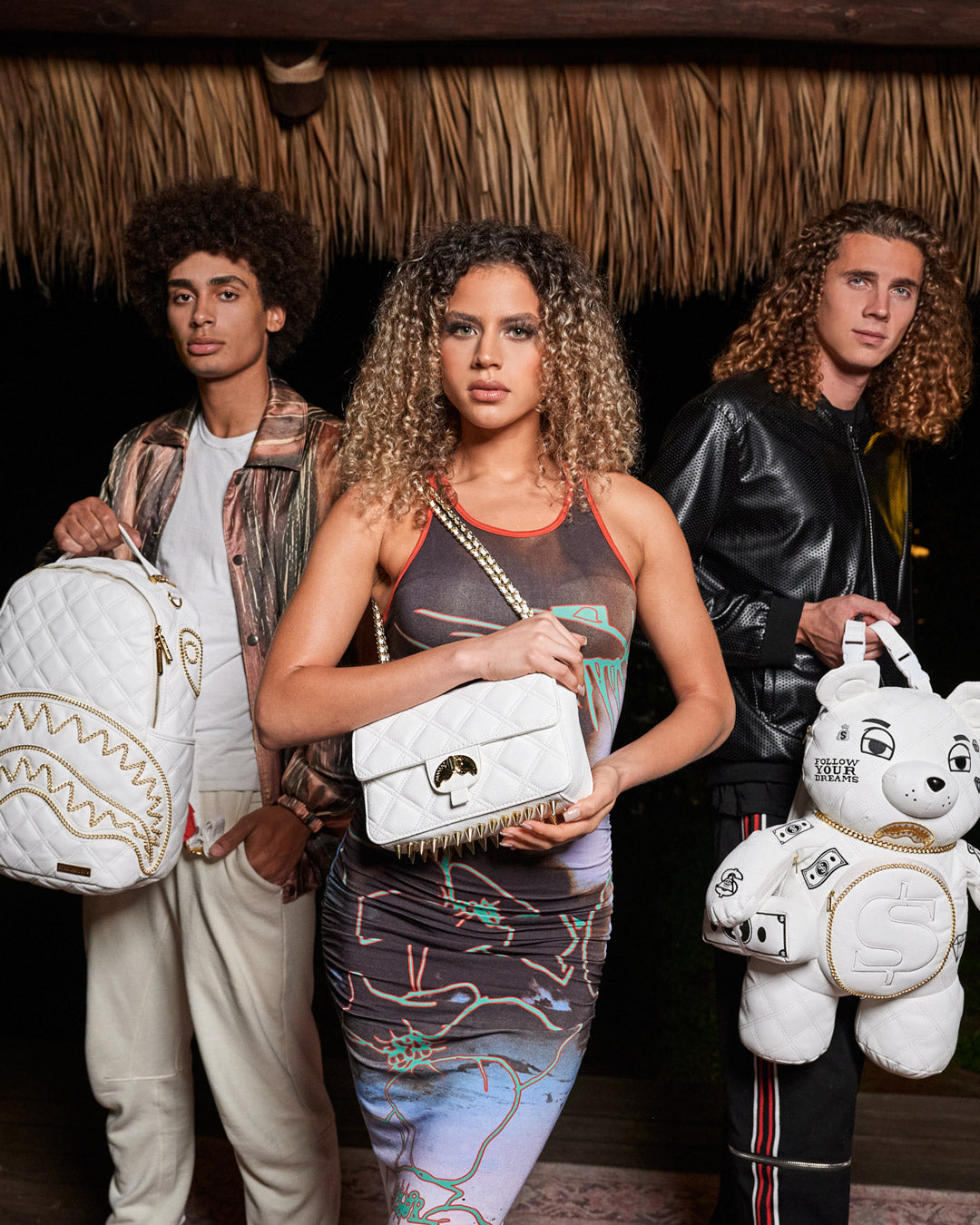 Limited Edition RIVIERA LE BLANC GOLD CHAIN SHARK HANDBAG