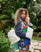 Limited Edition RIVIERA LE BLANC GOLD CHAIN SHARK SAVAGE BACKPACK