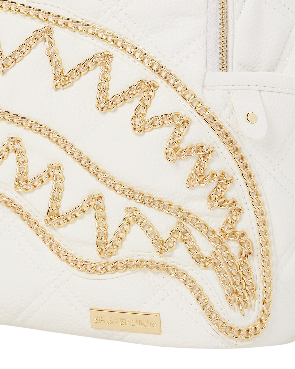 Limited Edition RIVIERA LE BLANC GOLD CHAIN SHARK SAVAGE BACKPACK