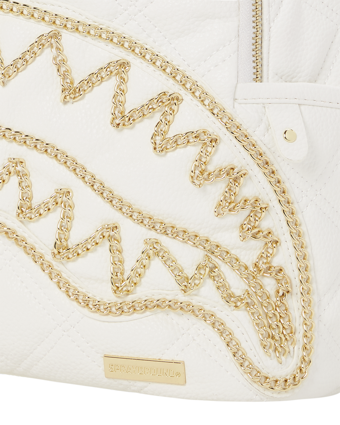 Limited Edition RIVIERA LE BLANC GOLD CHAIN SHARK SAVAGE BACKPACK