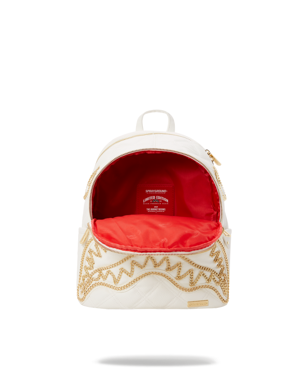 Limited Edition RIVIERA LE BLANC GOLD CHAIN SHARK SAVAGE BACKPACK