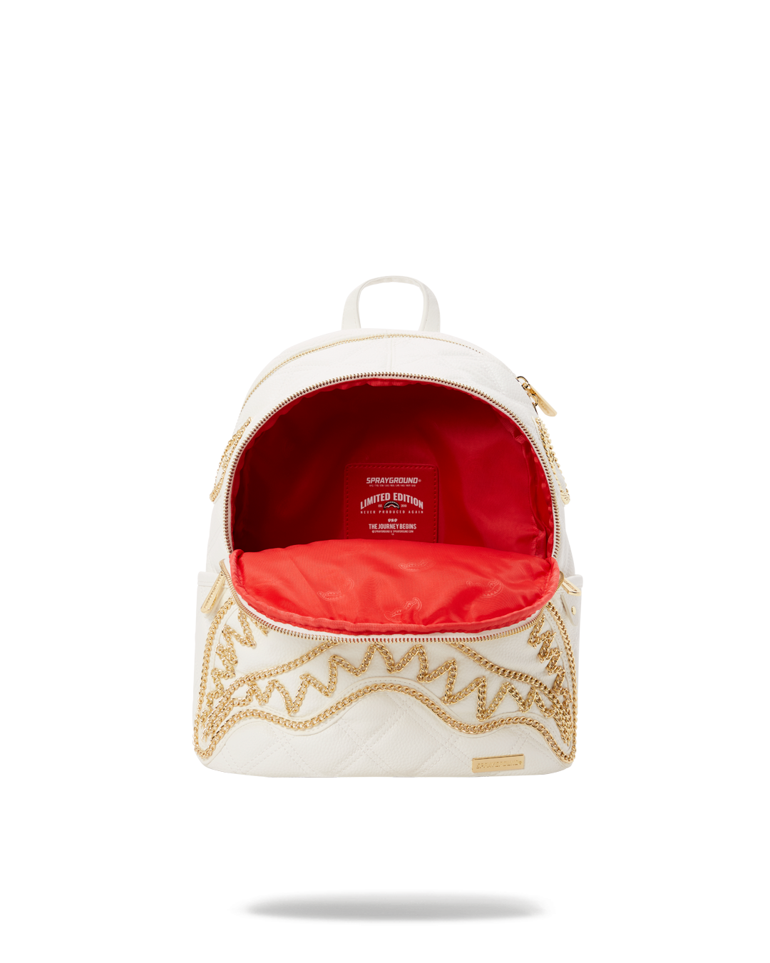 Limited Edition RIVIERA LE BLANC GOLD CHAIN SHARK SAVAGE BACKPACK