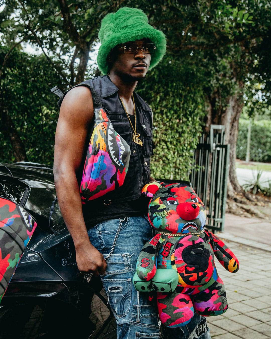 Limited Edition CAMOBURST MONEYBEAR TEDDYBEAR BACKPACK