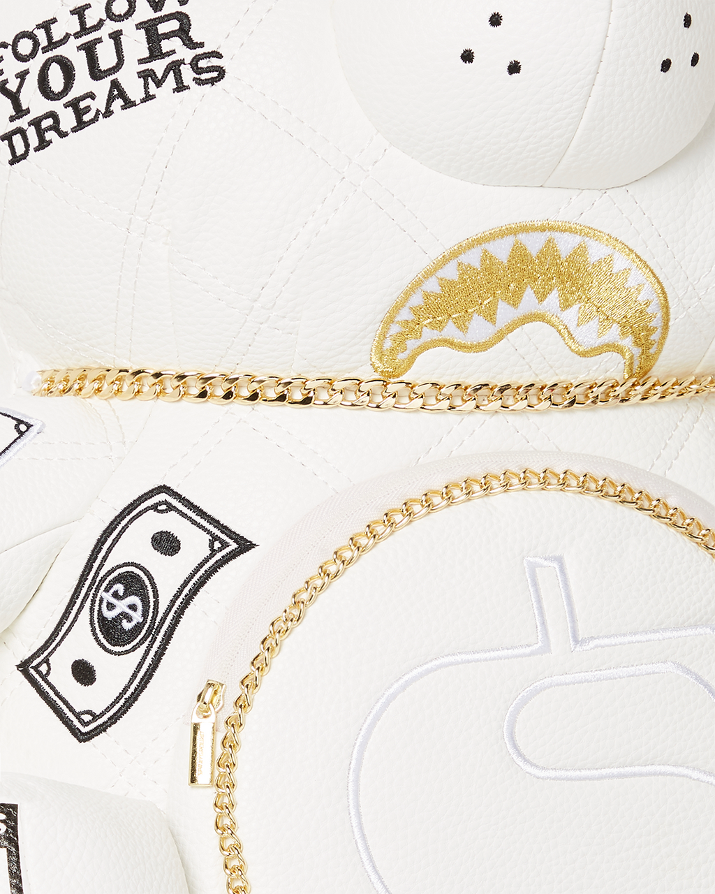 Limited Edition RIVIERA LE BLANC GOLD CHAIN MONEYBEAR TEDDYBEAR BACKPACK