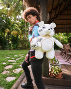 Limited Edition RIVIERA LE BLANC GOLD CHAIN MONEYBEAR TEDDYBEAR BACKPACK