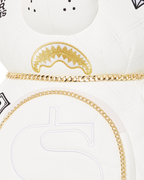 Limited Edition RIVIERA LE BLANC GOLD CHAIN MONEYBEAR TEDDYBEAR BACKPACK