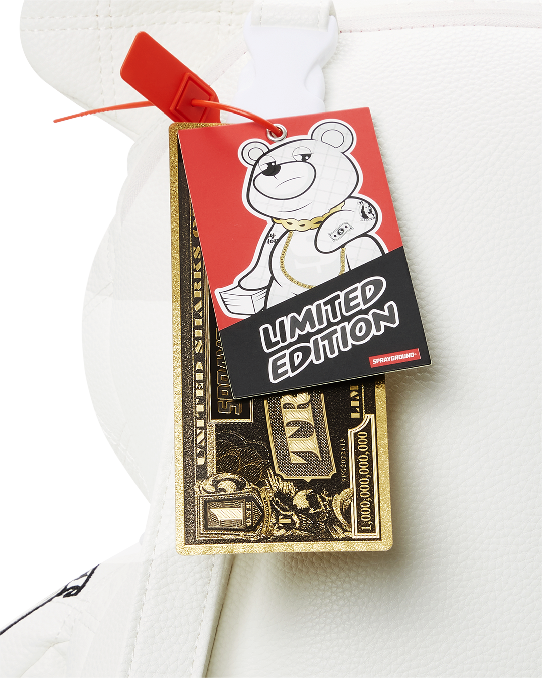 Limited Edition RIVIERA LE BLANC GOLD CHAIN MONEYBEAR TEDDYBEAR BACKPACK