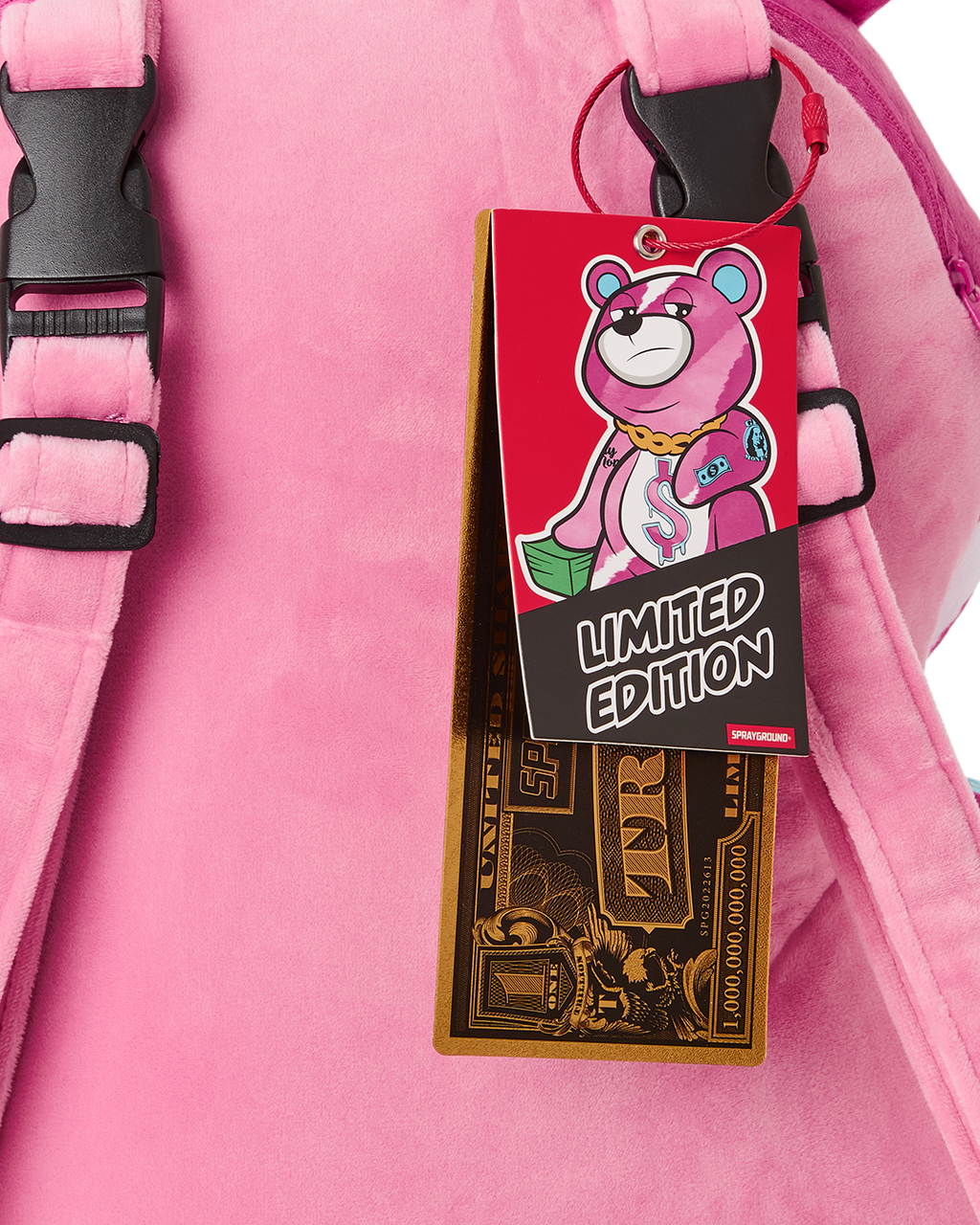 Limited Edition PINK PUNK MONEYBEAR TEDDYBEAR BACKPACK