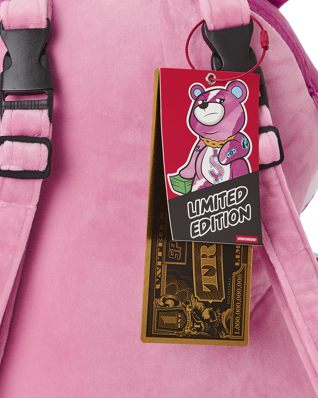 Limited Edition PINK PUNK MONEYBEAR TEDDYBEAR BACKPACK