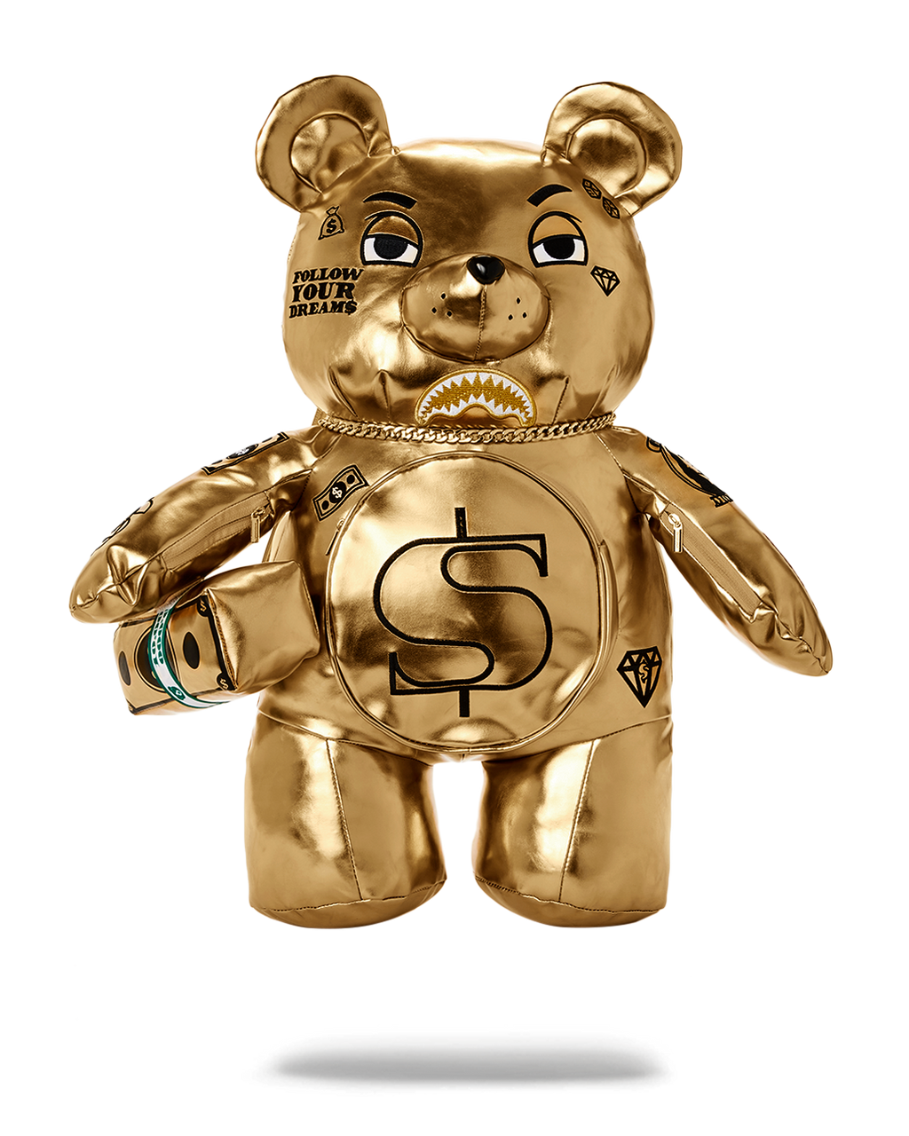 Limited Edition GOLD RUSH MONEYBEAR TEDDYBEAR BACKPACK
