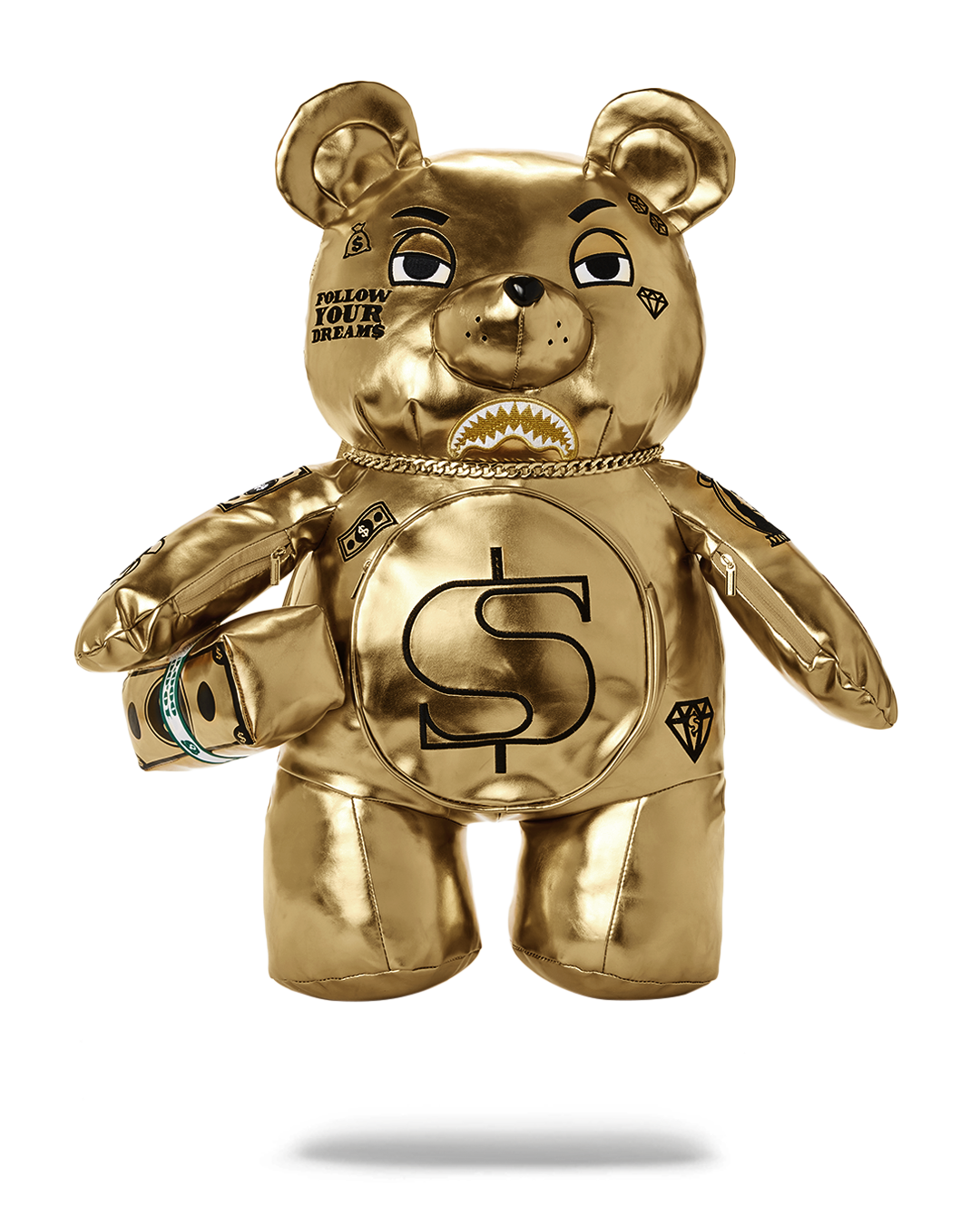 Limited Edition GOLD RUSH MONEYBEAR TEDDYBEAR BACKPACK