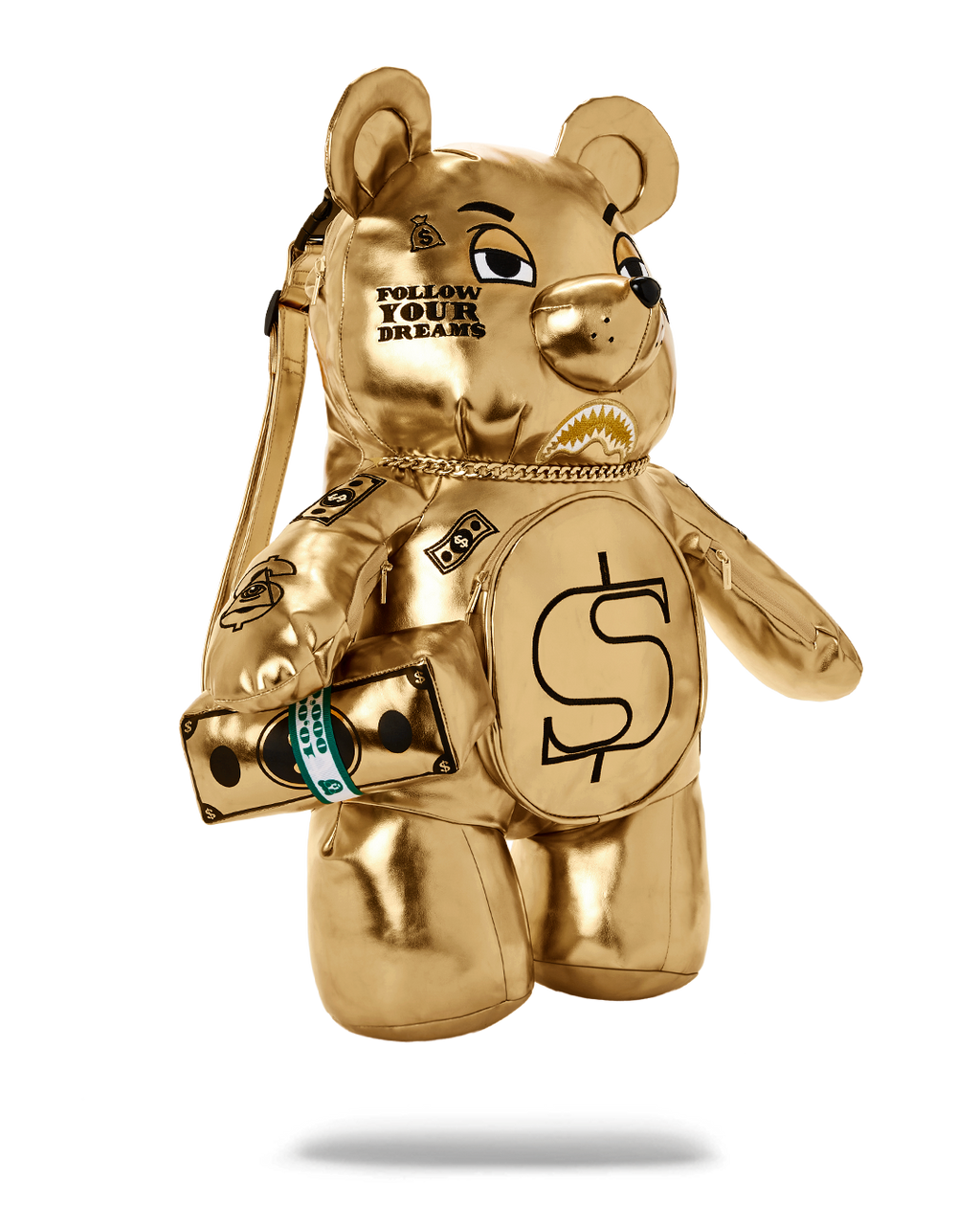 Limited Edition GOLD RUSH MONEYBEAR TEDDYBEAR BACKPACK