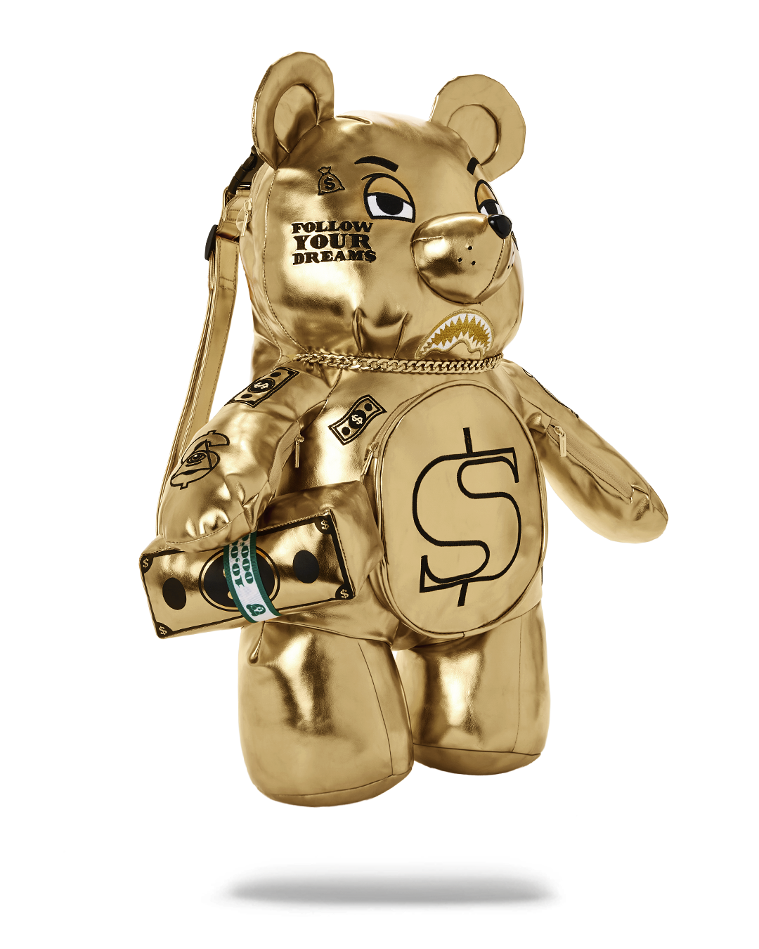 Limited Edition GOLD RUSH MONEYBEAR TEDDYBEAR BACKPACK