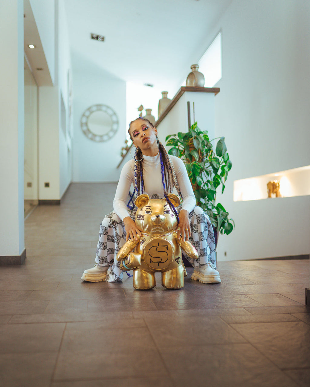 Limited Edition GOLD RUSH MONEYBEAR TEDDYBEAR BACKPACK