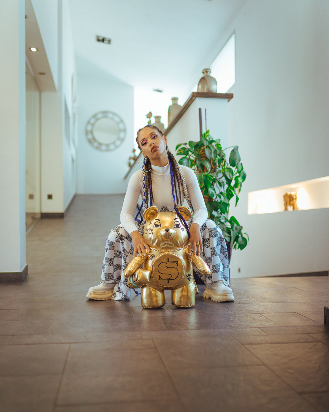 Limited Edition GOLD RUSH MONEYBEAR TEDDYBEAR BACKPACK