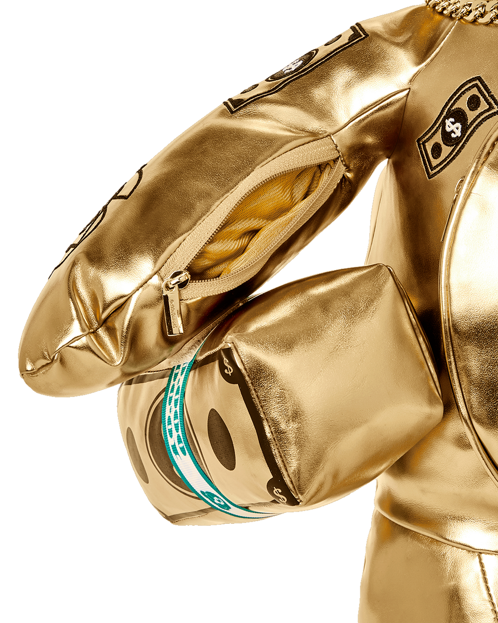 Limited Edition GOLD RUSH MONEYBEAR TEDDYBEAR BACKPACK