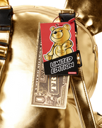 Limited Edition GOLD RUSH MONEYBEAR TEDDYBEAR BACKPACK