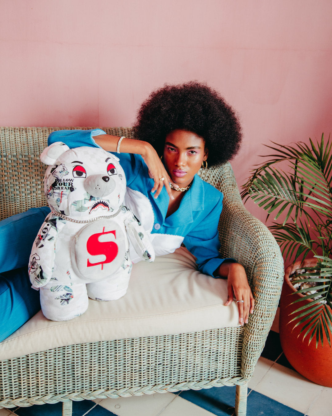 Limited Edition FEROCIOU MONEYBEAR TEDDYBEAR BACKPACK
