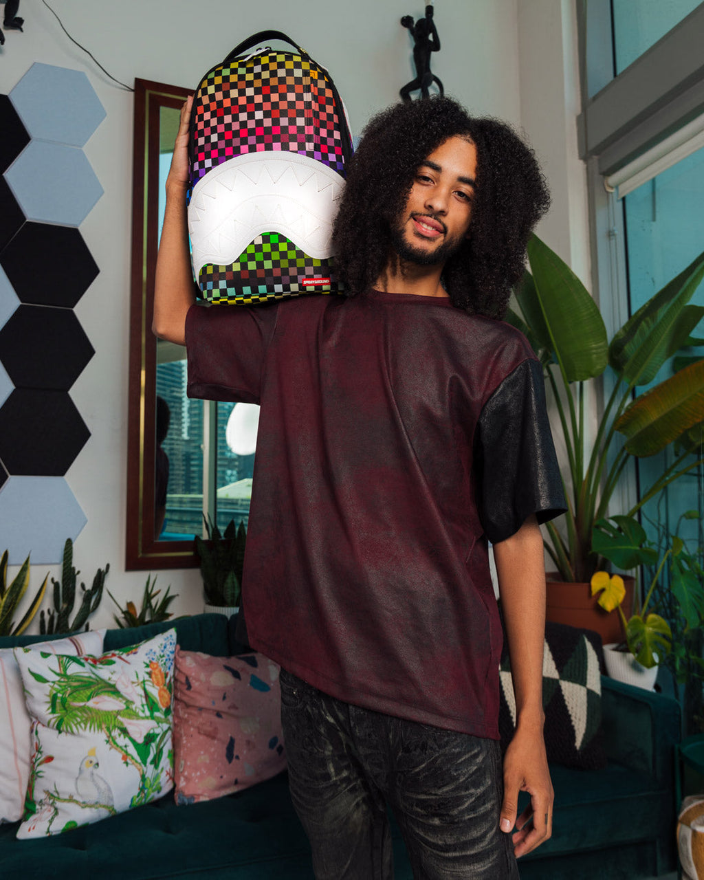 Limited Edition SHARKS IN PARIS THE GRID BACKPACK DLXV