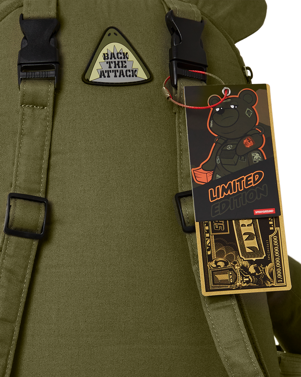 Limited Edition SPECIAL OPS FULL THROTTLE MONEYBEAR TEDDYBEAR BACKPACK
