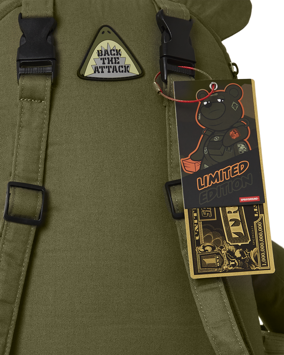 Limited Edition SPECIAL OPS FULL THROTTLE MONEYBEAR TEDDYBEAR BACKPACK