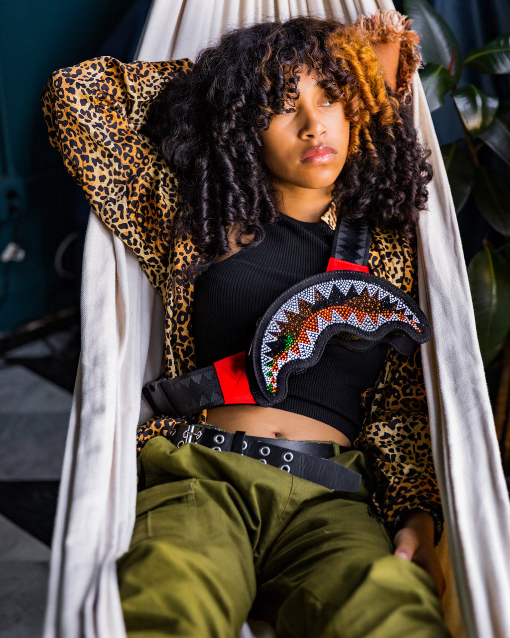 Limited Edition TRINITY CAMO SHARKMOUTH CROSSBODY