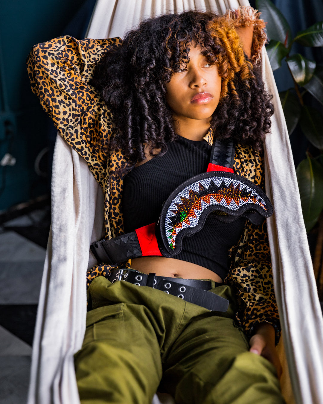 Limited Edition TRINITY CAMO SHARKMOUTH CROSSBODY