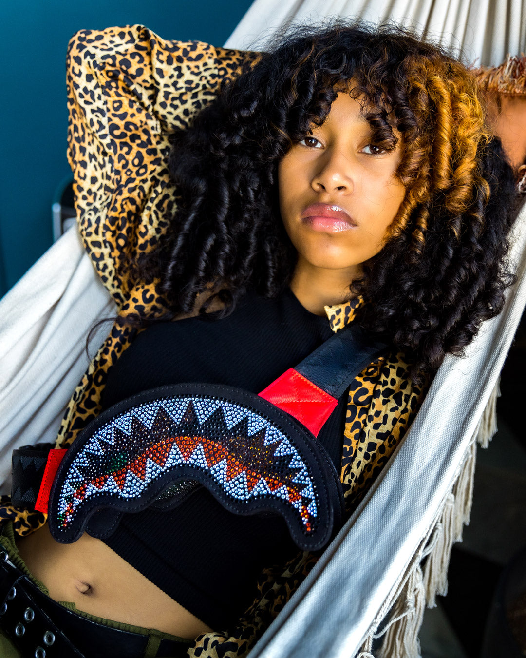 Limited Edition TRINITY CAMO SHARKMOUTH CROSSBODY