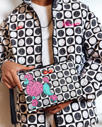Limited Edition POODLE CHECK RON ENGLISH COLLAB POUCHETTE