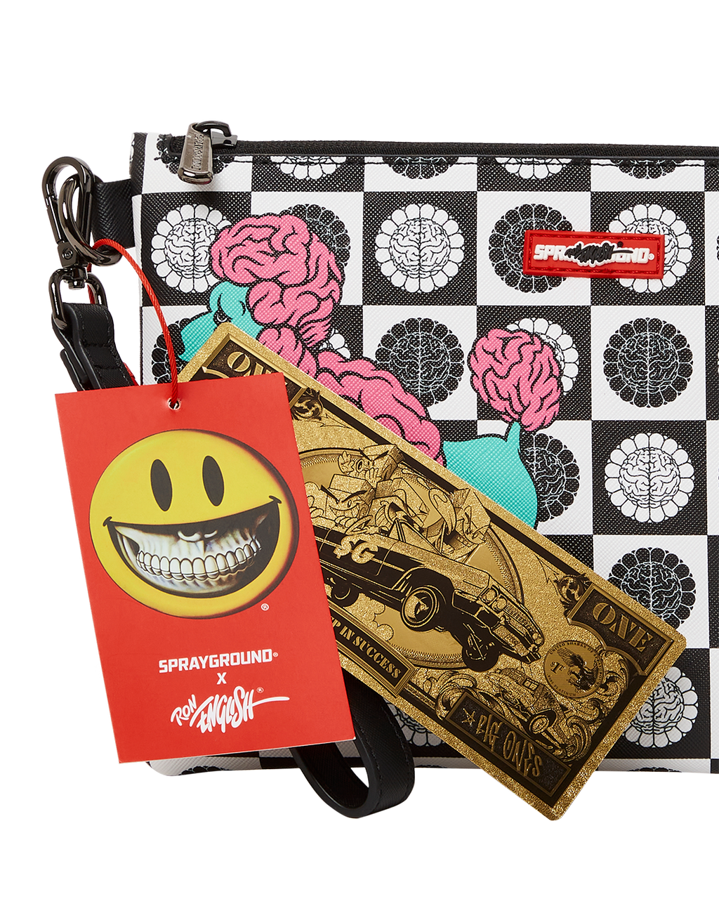 Limited Edition POODLE CHECK RON ENGLISH COLLAB POUCHETTE