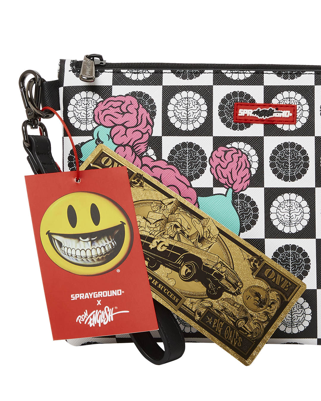 Limited Edition POODLE CHECK RON ENGLISH COLLAB POUCHETTE