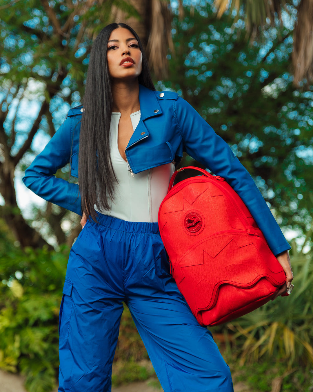 Limited Edition HEAVY METAL SHARK RED BACKPACK DLXV