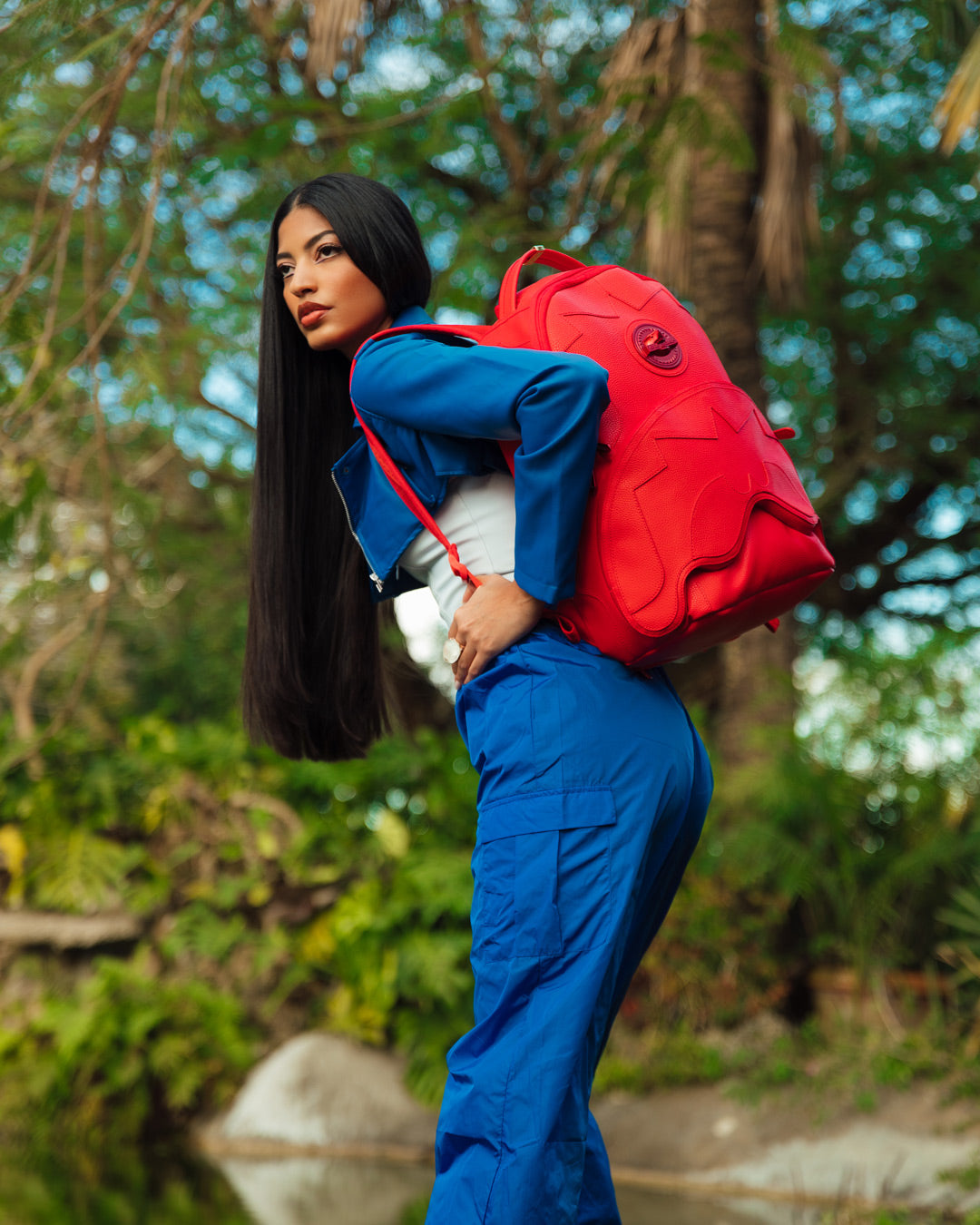 Limited Edition HEAVY METAL SHARK RED BACKPACK DLXV