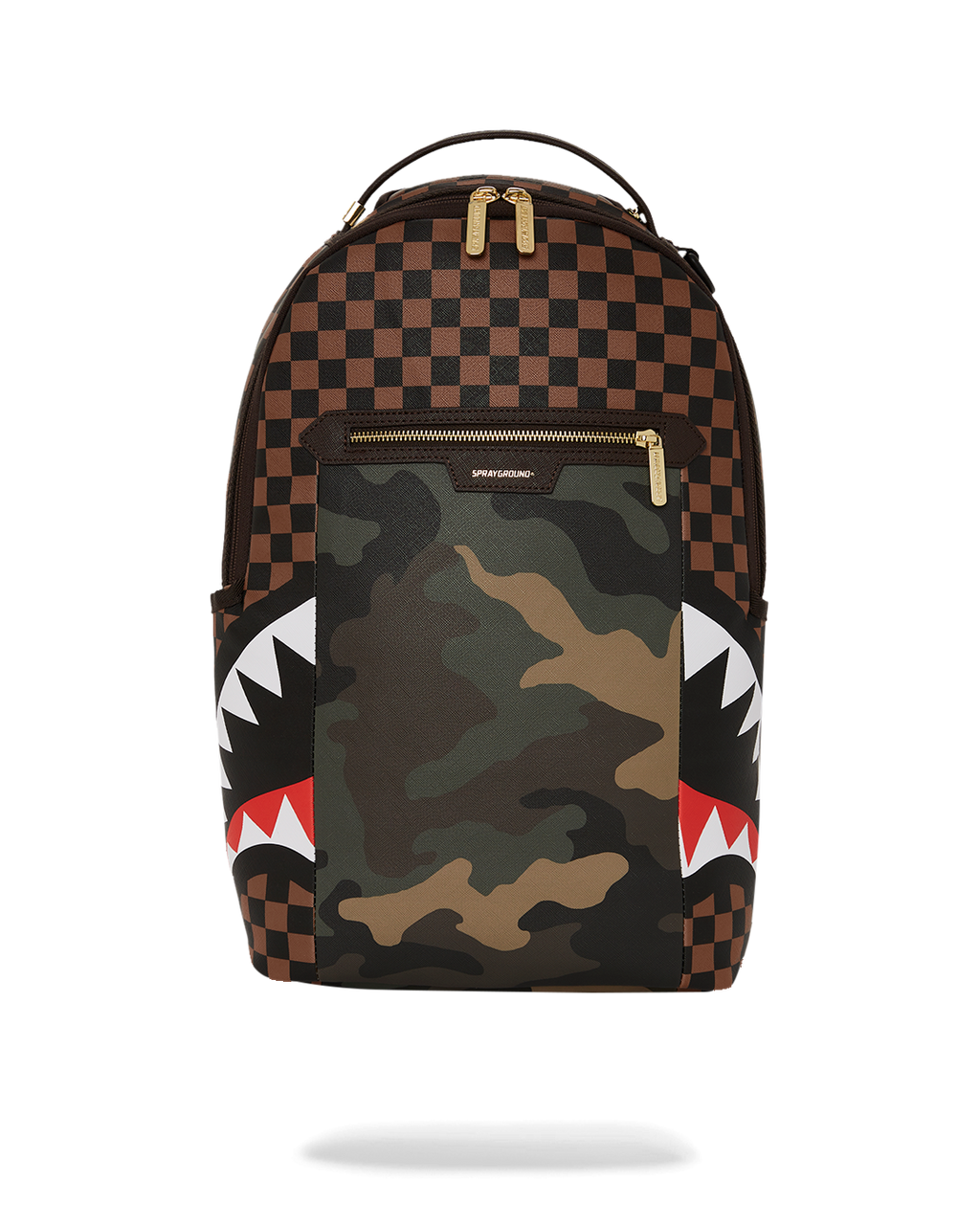 Limited Edition EXTERIOR GOLD ZIP POCKET SHARKS IN PARIS BACKPACK DLXV