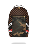 Limited Edition EXTERIOR GOLD ZIP POCKET SHARKS IN PARIS BACKPACK DLXV