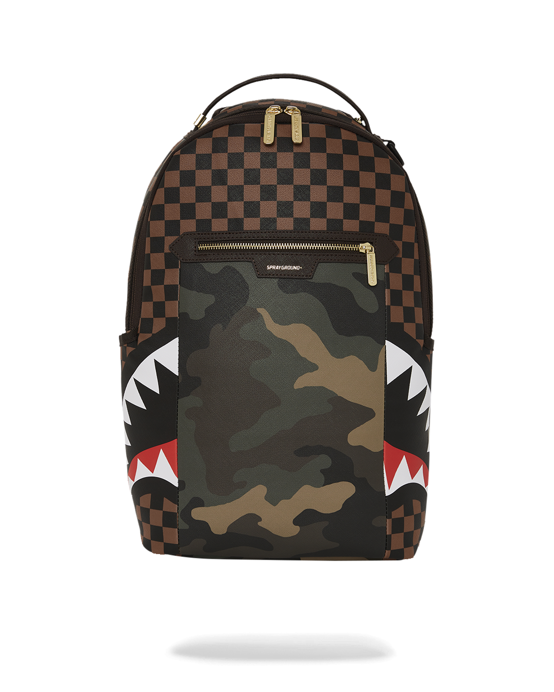 Limited Edition EXTERIOR GOLD ZIP POCKET SHARKS IN PARIS BACKPACK DLXV
