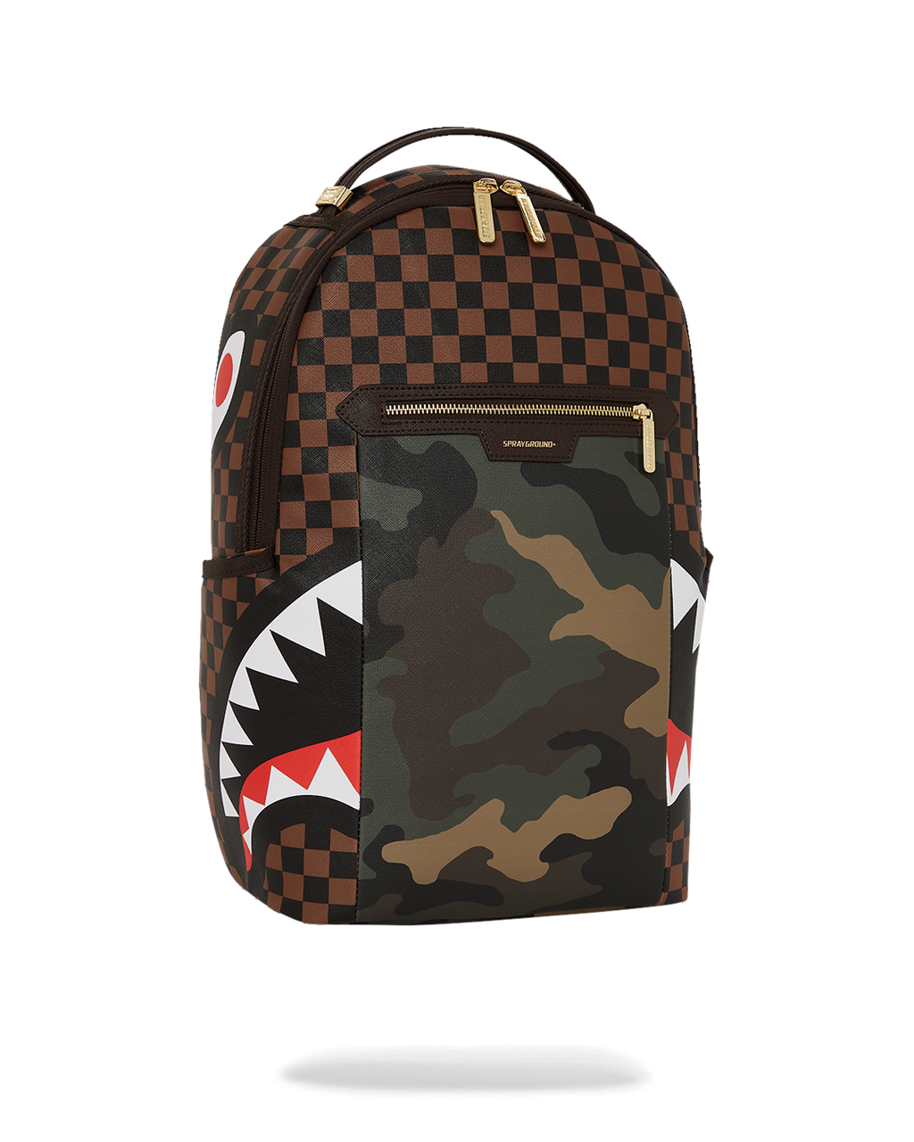Limited Edition EXTERIOR GOLD ZIP POCKET SHARKS IN PARIS BACKPACK DLXV